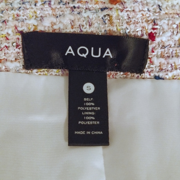 Aqua pink raw hemline jacket. Sz.S - Picture 13 of 14